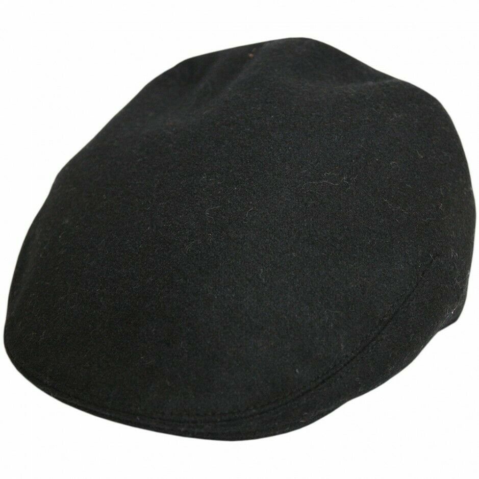 G&H Classic Wool Flat Cap Black - Online Style Hats Panama UK | Buy ...